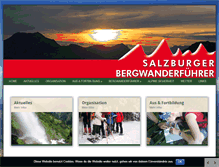 Tablet Screenshot of bergwanderfuehrer-salzburg.com